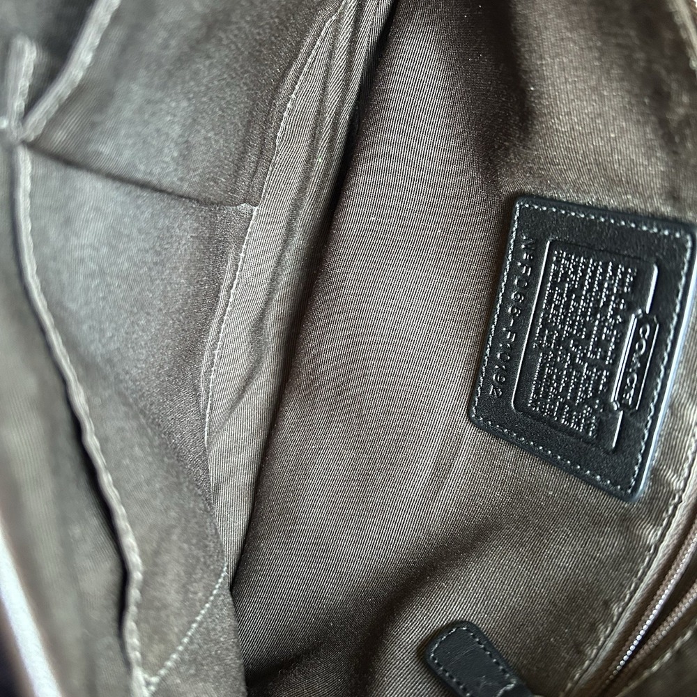Coach Soho Buckle Flap Dark Brown Leather Shoulder Bag F10192 Good - Picture 8 of 11